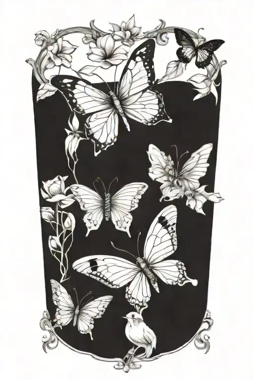 Butteflies And Birds