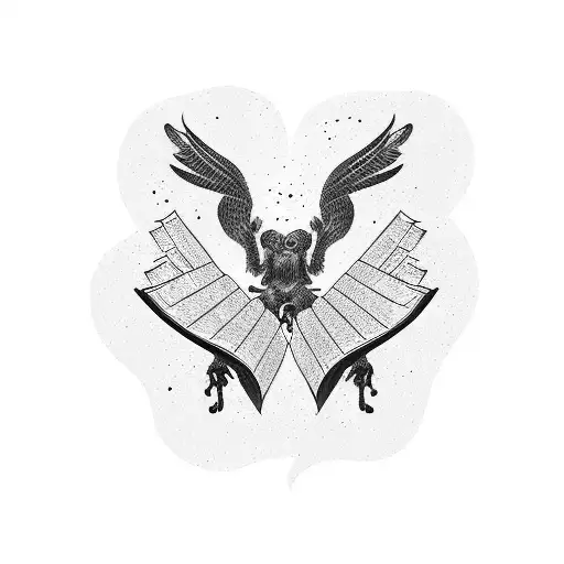 Empty Book With A Torn Page