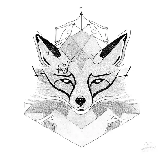 A Fox Pierced By An Arrow