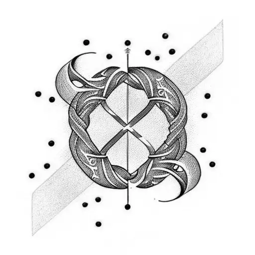 Perfectly Imperfect Double Infinity Symbol