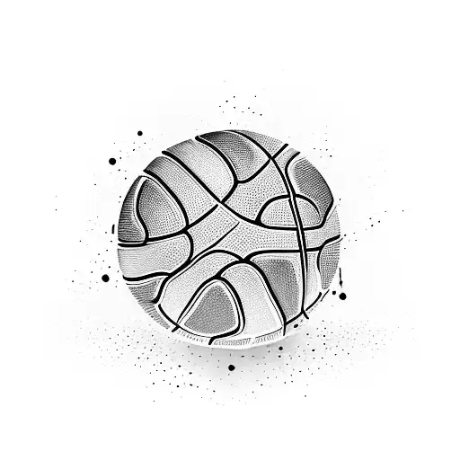 A Basketball Player Dribbling A Ball While Surrounded By Military Camouflage