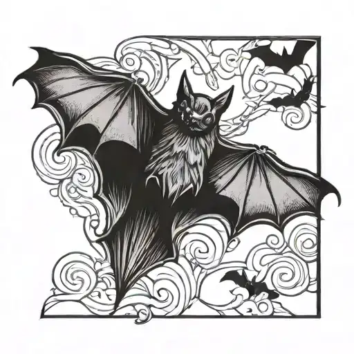 Bat Flying
