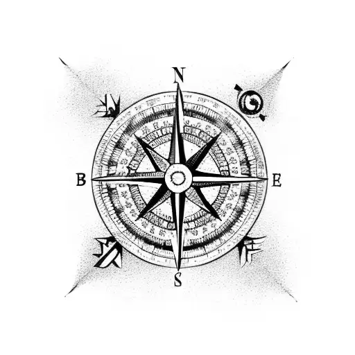Compass Showing West