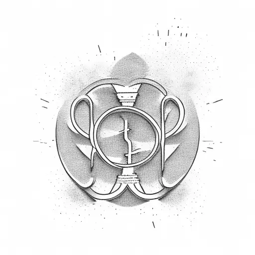 A Minimalistic Design Of A Continuous Line Forming The Word 'Highly Blessed'