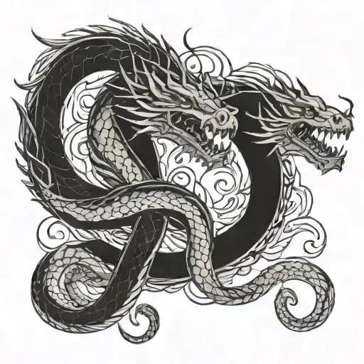 Dragon And Snake
