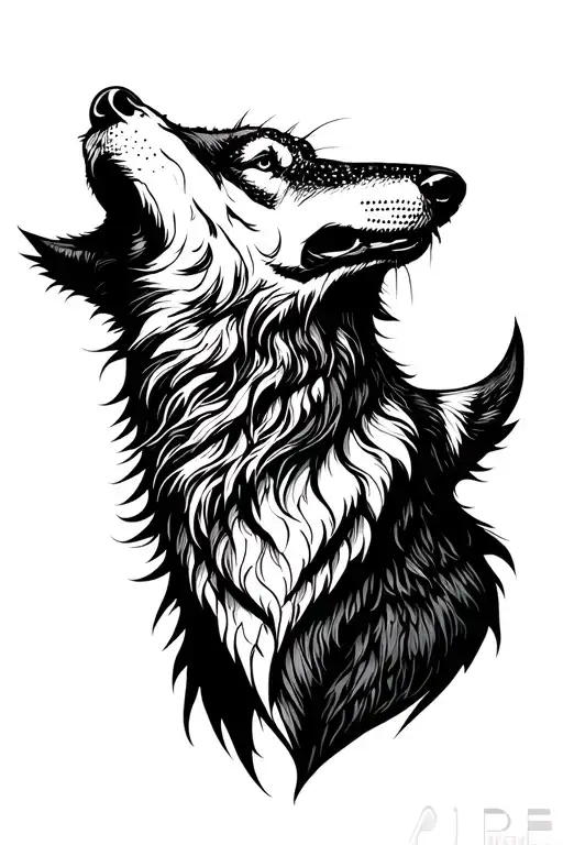 Wolf Howling At The Moon