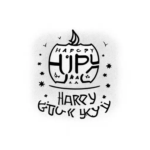 A Stack Of Plates With The Word 'Happy-go-lucky' Written On Them