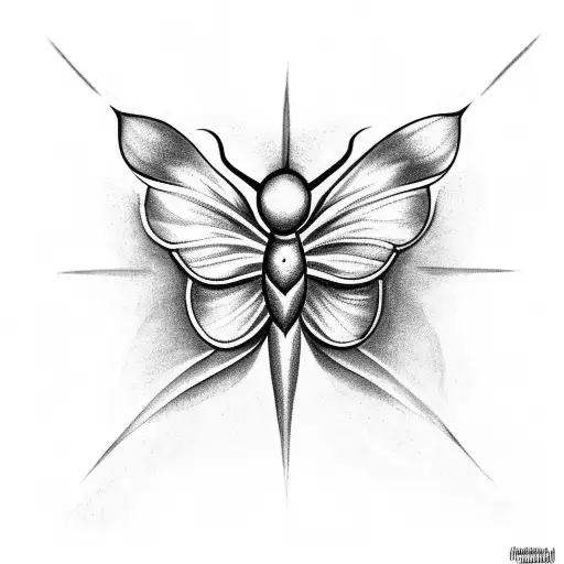 Moth With Eye On The Wings