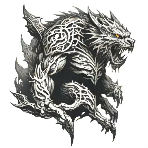 Berserk Beast Of Darkness With Fog