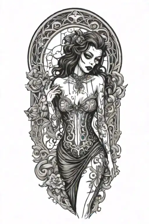 Female Vampire Girl Full Body