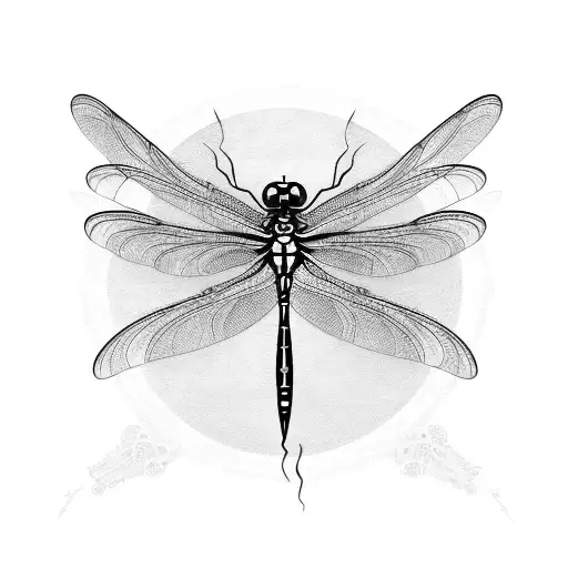 A Dragonfly With Mechanical Wings Made Of Guitar Strings