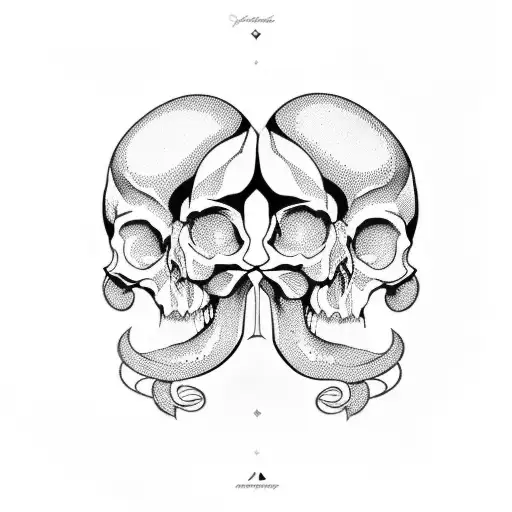 Perisphone And Skull Side View