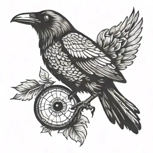 Crow Holding Eyeball