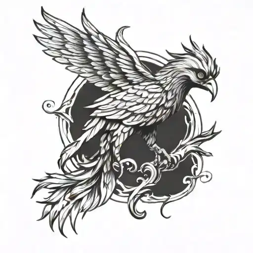 Phoenix Wrist Tattoo For Men