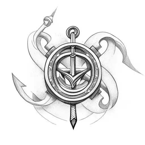 I Want The Infinity Symbol Mixed With An Anchor And Including The J