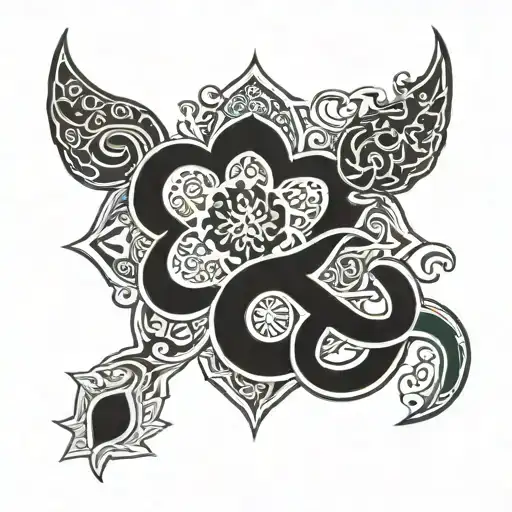 A Yakuza Symbol Incorporating Kazakh Ornaments