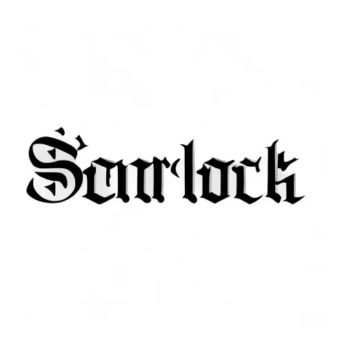 The Word'sorlock'on A Black Background