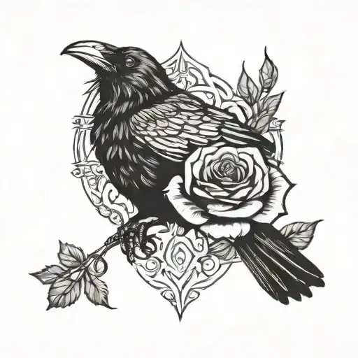 Raven And Rose