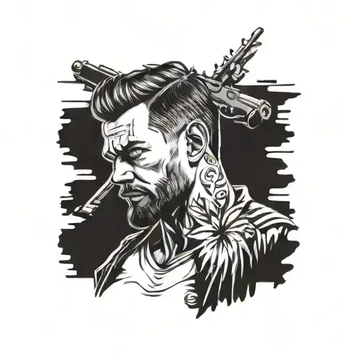 Man Holding Gun To His Head