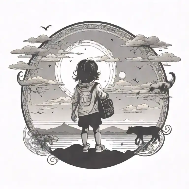 Can You Add A Few Animals Around The Child And The Circle