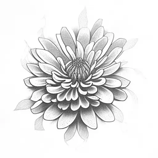 Japanese Chrysanthemum Black Petals