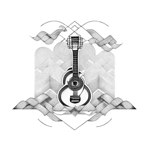 A Guitar Made Of French Fries