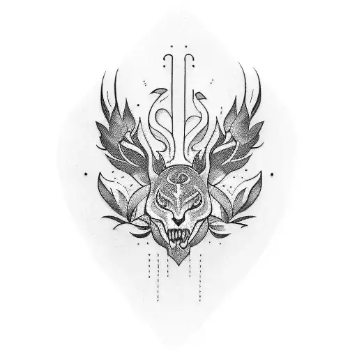 A Tattoo Design Containing The Word Jme