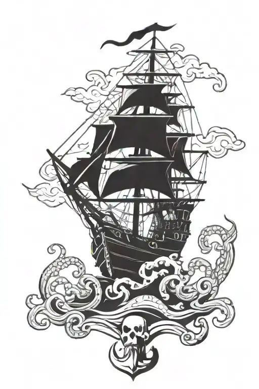 Kraken Pirate Ship Anchor Zeus