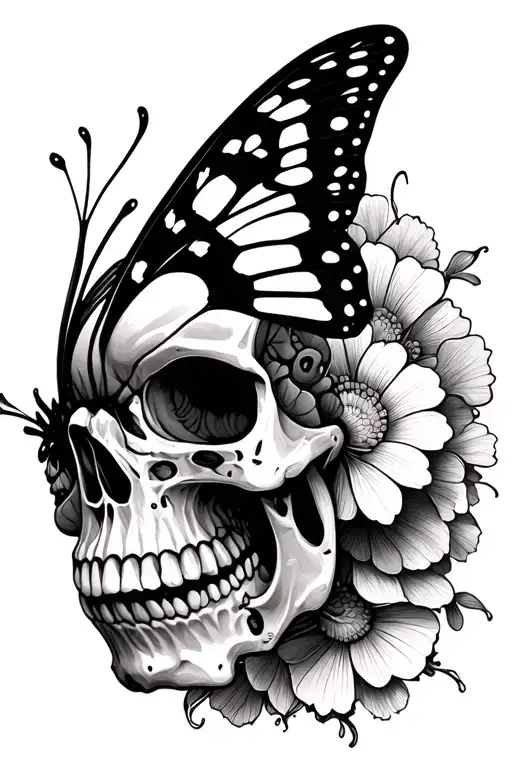 Skull Butterfly
