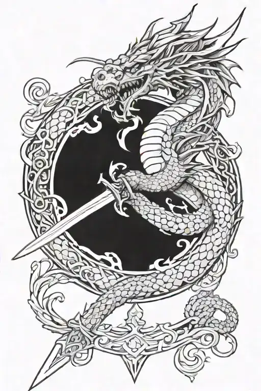 Dragon And Sword