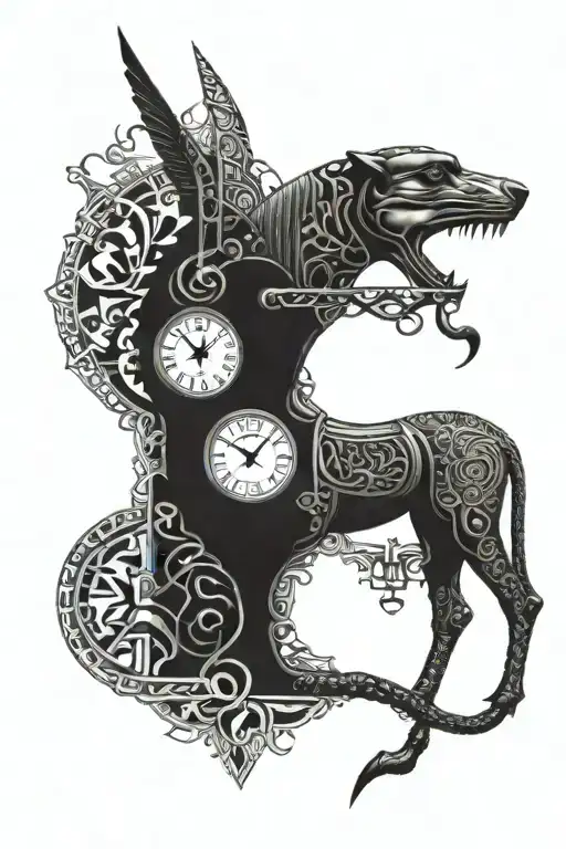 Tutankhamun Clock Life Intertwined