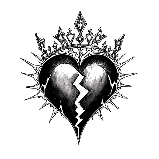 Tiara Lightning Broken Heart Intertwined