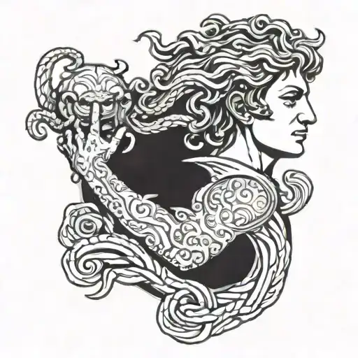 Perseus Holding Medusa Head