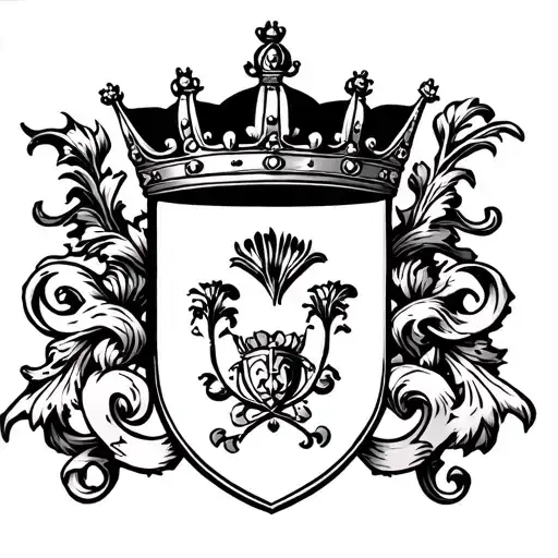 Family Crest Heraldry Crown