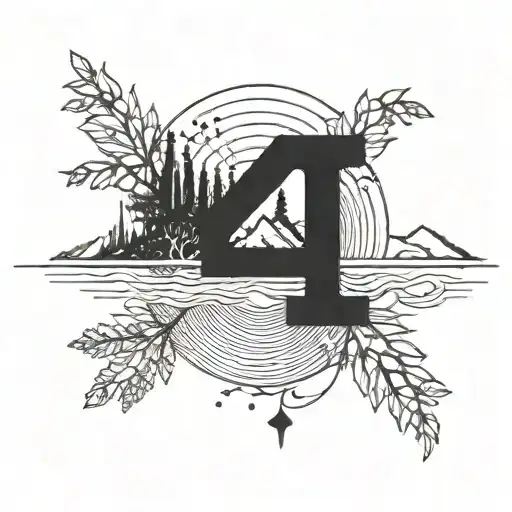 Combine The Silhouette Of Urmia Lake With The Number '17' In A Creative Way