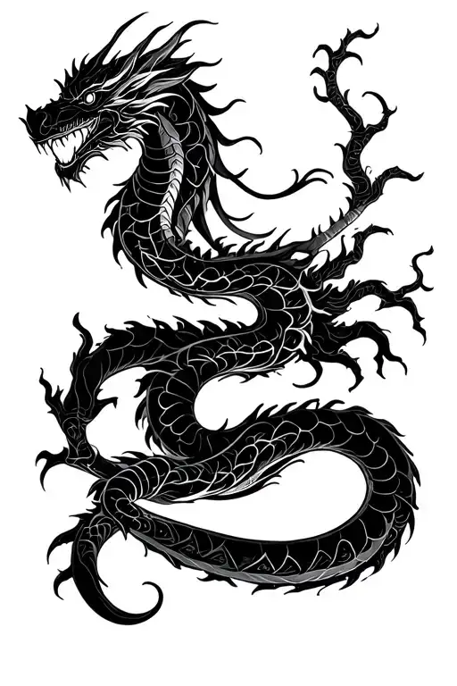 Dragon Coiled