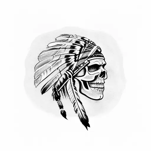 Native Indian Skull