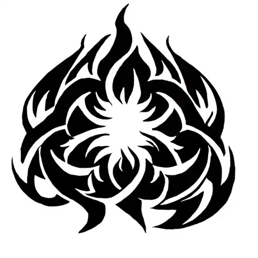 Tribal Version Of The Flamel Symbol From Fullmetal Alchemist