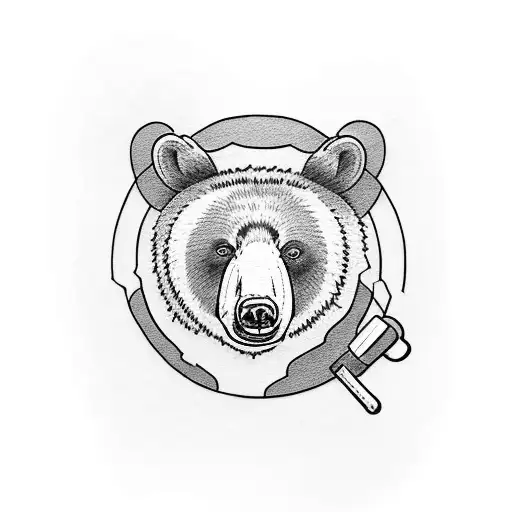 Black Bear In A Hot Tub Holding A Beer