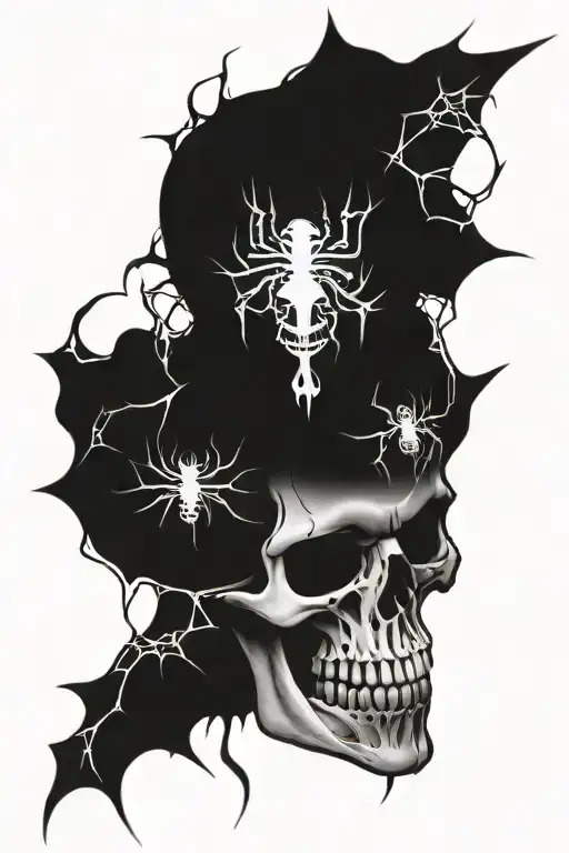 Skull And Spider
