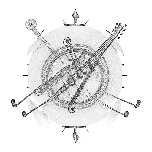 Guitar Strings Forming A Musical Staff With Notes That Spell Out A Meaningful Phrase