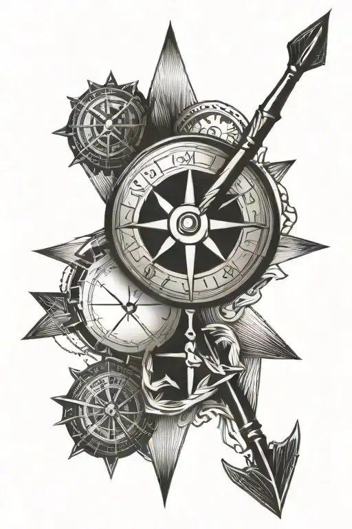 Arrow And Compass