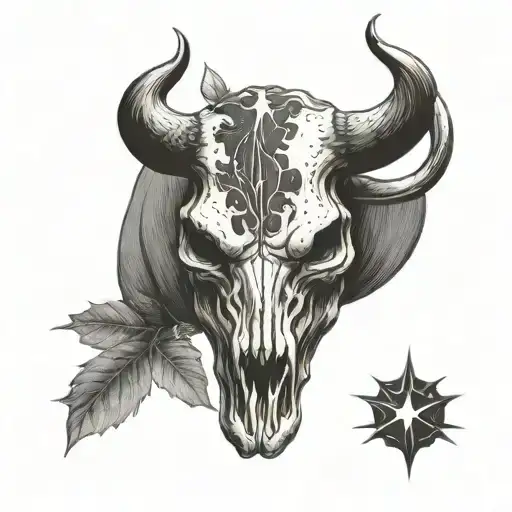 Bull Skull Country Style