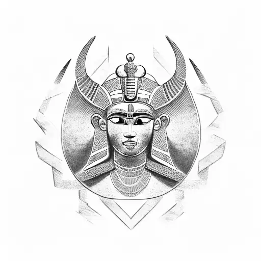 Combine Elements Of Nsibidi And Egyptian Art To Create A Powerful Warrior Symbol