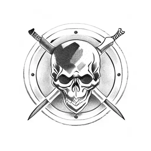 Skull And Bones Inspired Axe Design