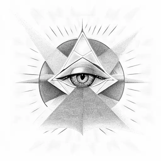 Combine The Iconic Pink Floyd Prism With The Eye Of Horus And Thwo Black Bands