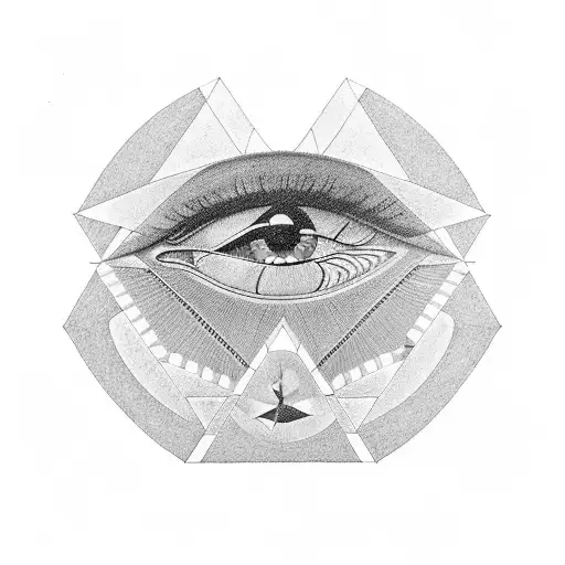 Combine The Iconic Pink Floyd Prism With The Eye Of Horus And Two Black Bands