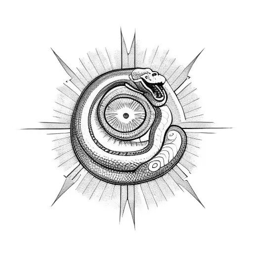 Small Snake And Sun