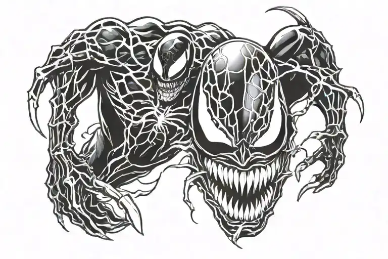 Marvel Venom Classic Comic Book Style