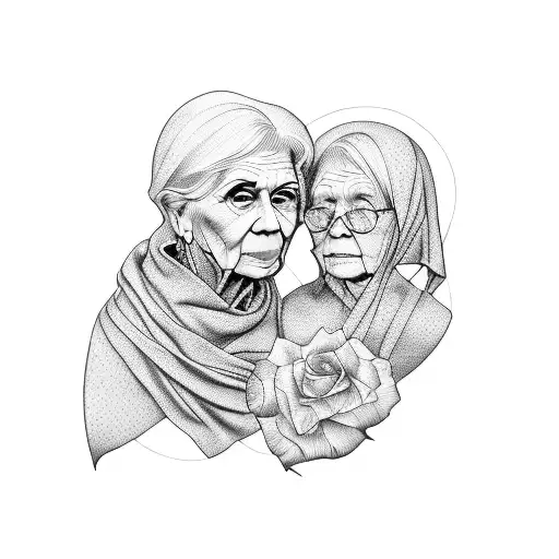 Grandmother And Sister